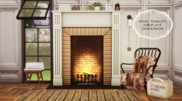 Mio Sims: Royal tonality fireplace conversion