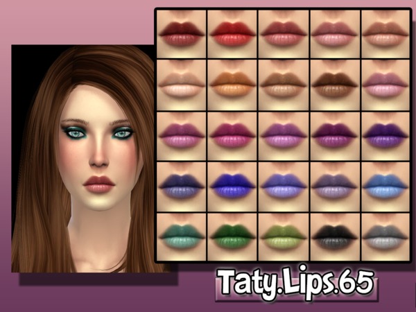  The Sims Resource: Lips 65 by Taty