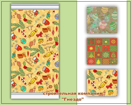  Sims 3 by Mulena: Seamless Christmas Wallpaper 003