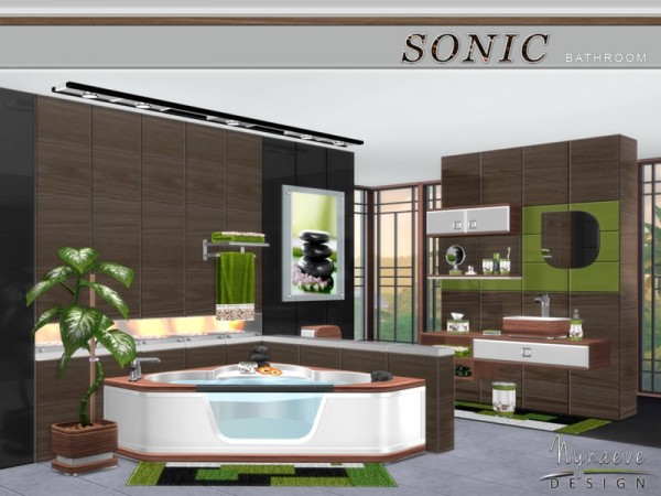  The Sims Resource: Sonic Bathroom by NynaeveDesign
