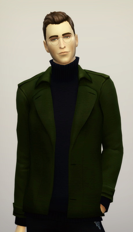  Rusty Nail: Turtleneck sweater coat M