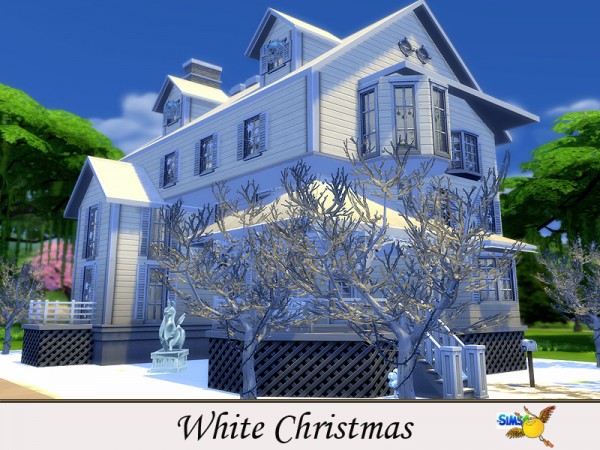  The Sims Resource: White Christmas house by Evi