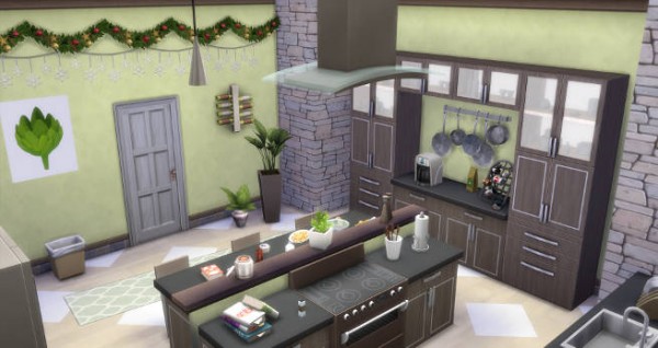  Blackys Sims 4 Zoo: Modern X mas Kitchenby SimsAtelier