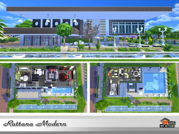  The Sims Resource: Rattana Modern house by Autaki