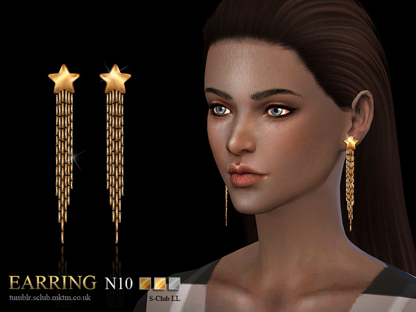  The Sims Resource: Earrings 10 by S Club