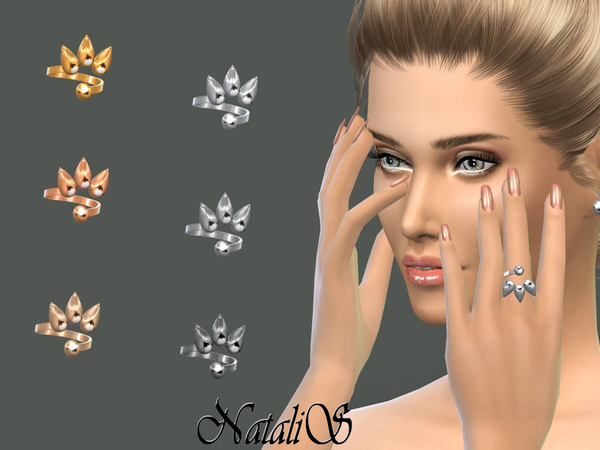  The Sims Resource: Three spikes ring by NataliS