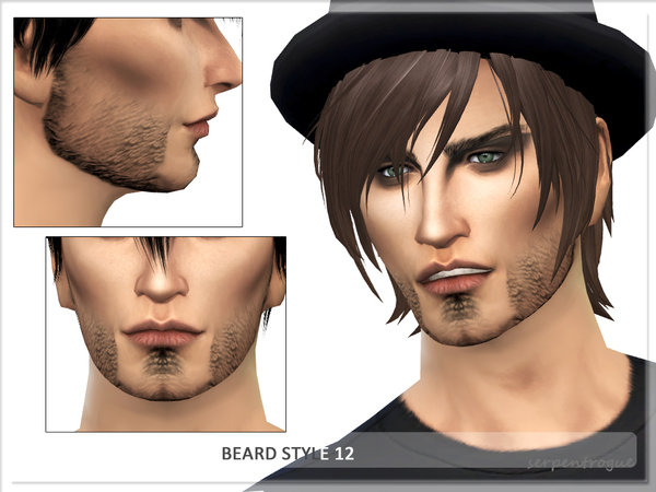  The Sims Resource: Beard Style 12 by Serpentrogue