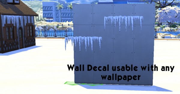 History Lovers Sims Blog: Icicle Wall Decal and 6 Snowmen