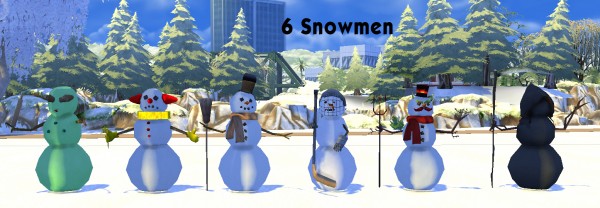 History Lovers Sims Blog: Icicle Wall Decal and 6 Snowmen
