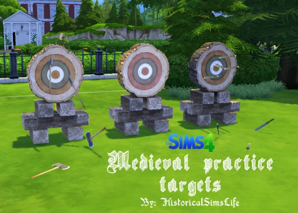  History Lovers Sims Blog: Medieval Practice Targets