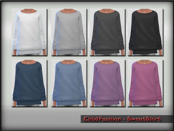  The Sims Resource: Child Fashion   Sweat Shirt by Shoja Angel