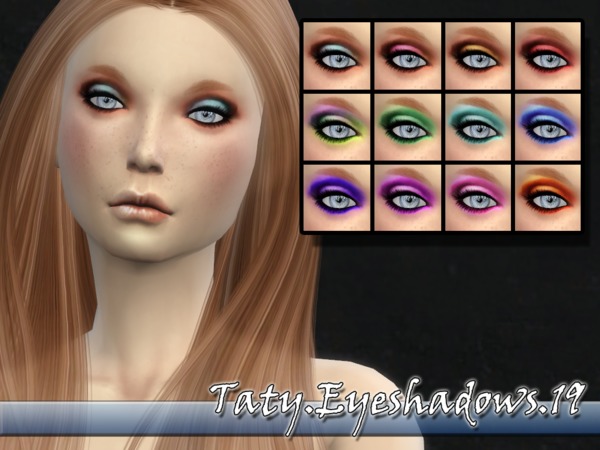  The Sims Resource: Eyeshadows 19 by Taty