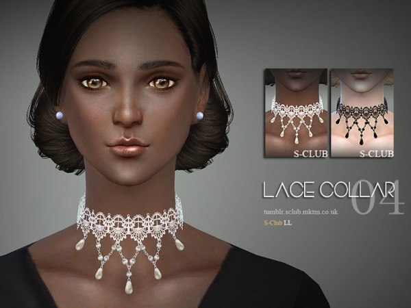  The Sims Resource: Lace collar 04 by S Club