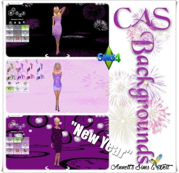  Annett`s Sims 4 Welt: CAS Backgrounds New Year