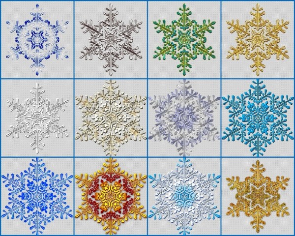  Ihelen Sims: Snowflakes Stickers