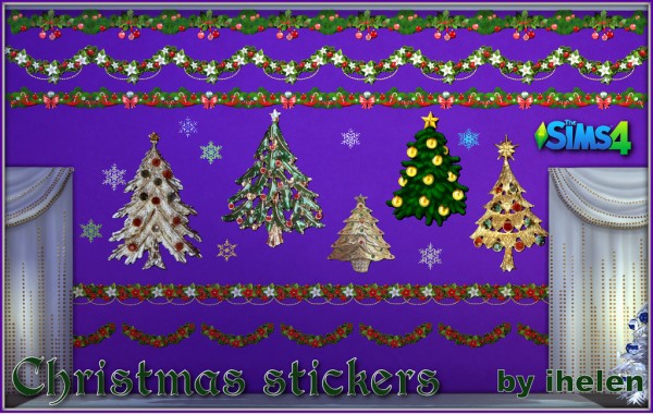  Ihelen Sims: Christmas stickers