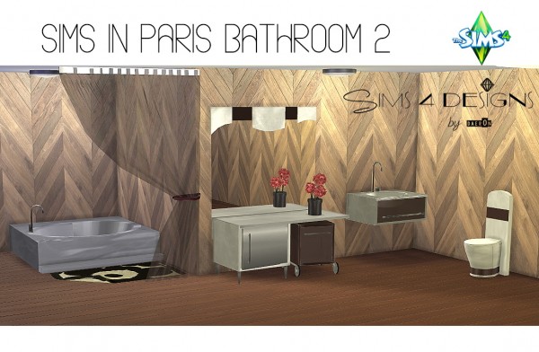  Sims 4 Designs: Sims In Paris Bathroom 2