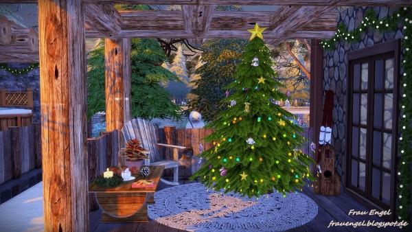  Frau Engel: Christmas Cottage for Living Sims