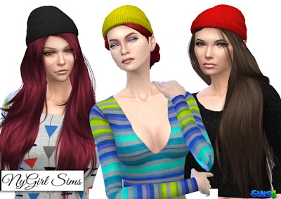  NY Girl Sims: Knitted Beanie Edit