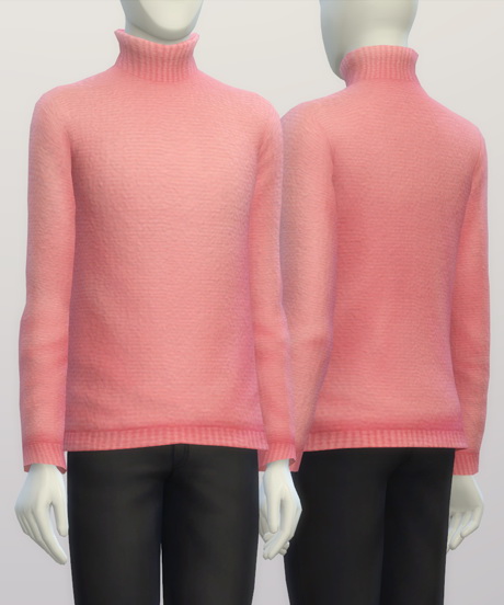  Rusty Nail: Turtleneck sweater MSolid Color