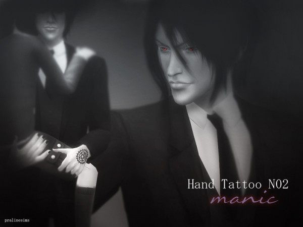  The Sims Resource: Hand Tattoo MANIC   Black Butler
