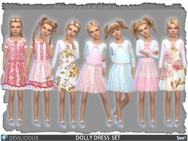  The Sims Resource: Dolly Dress Set  by Devilicous