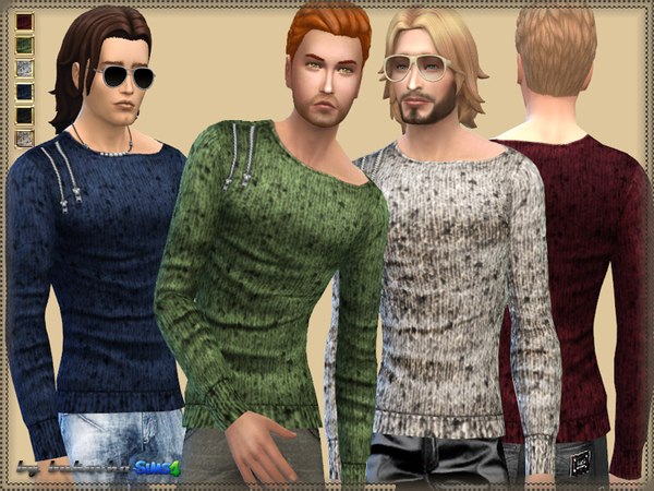  The Sims Resource: Sweater Zipper by Bukovka