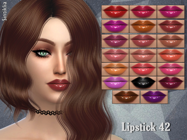  The Sims Resource: Sintiklia   Lipstick 42