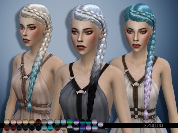  The Sims Resource: LeahLilith Crush hairstyle