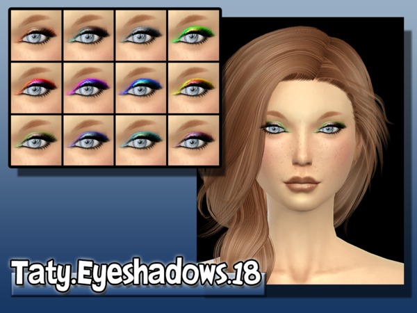  The Sims Resource: Eyeshadows 18  by Taty