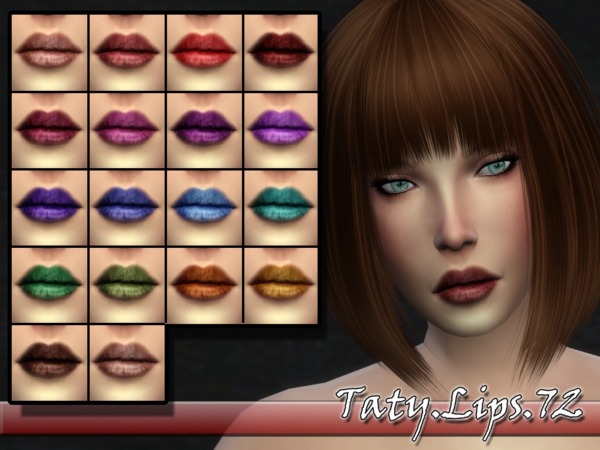  The Sims Resource: Lips 72 by Taty