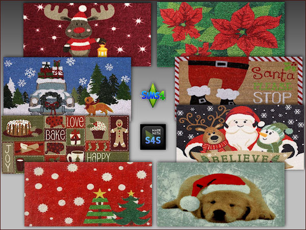 Arte Della Vita: 8 Christmas doormats • Sims 4 Downloads