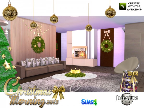  The Sims Resource: Christmas morning 2015 livingroom by jomsims
