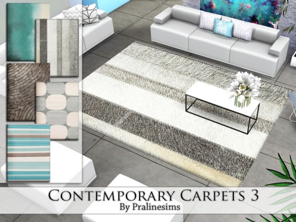  The Sims Resource: Contemporary Carpets 3 by Pralinesims