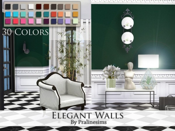  The Sims Resource: Elegant Walls by Praline Sims