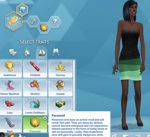  Mod The Sims: The Paranoid Trait by conka2000