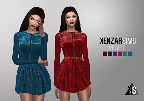  Kenzar Sims: Velvet dress
