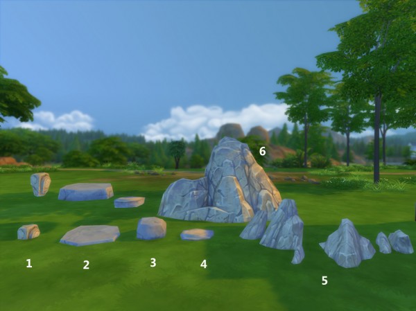  Mod The Sims: Rocks go through   Maxis mesh edit by artrui P