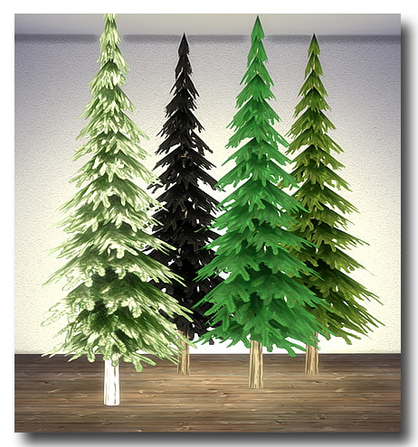  Msteaqueen: Xmas Trees converted from TS2 to TS4