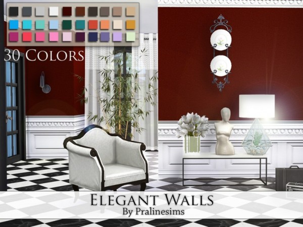  The Sims Resource: Elegant Walls by Praline Sims