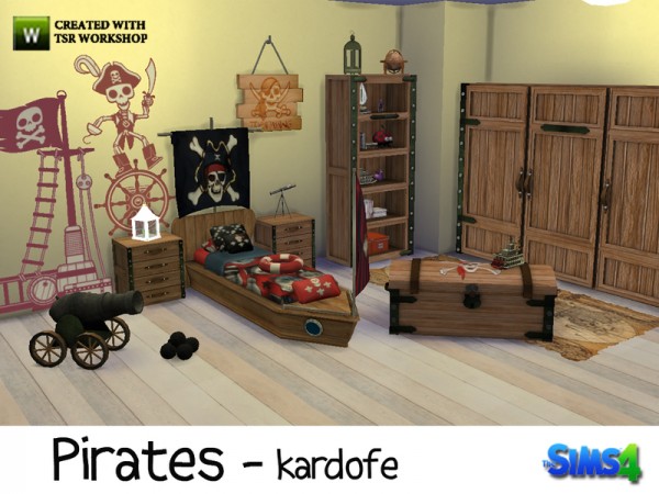  The Sims Resource: Pirates kidsroom by Kardofe