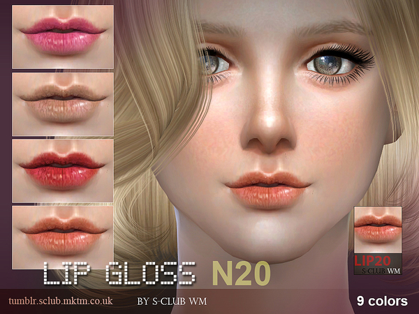  The Sims Resource: Lipstick 20 by S Club