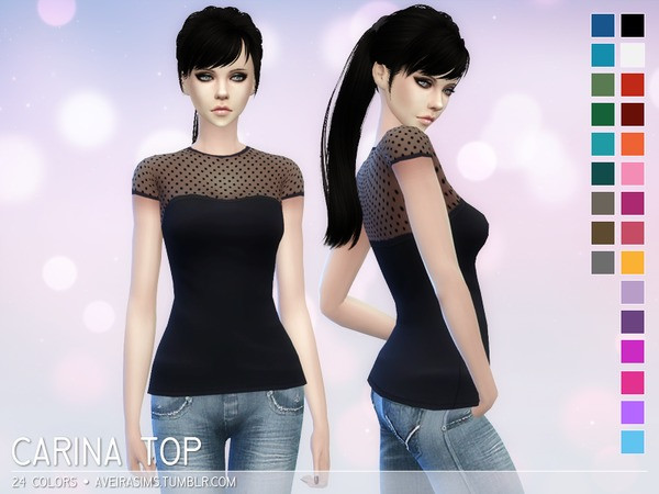  The Sims Resource: Carina Top by Aveira