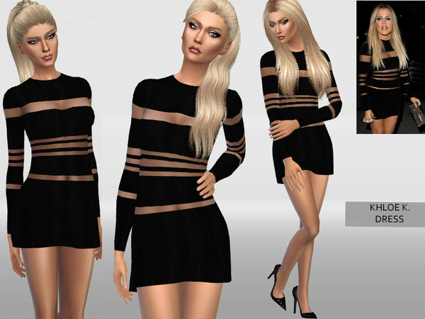  The Sims Resource: Khloe   Dress by PureSim