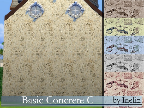  The Sims Resource: Basic Concrete C by Ineliz