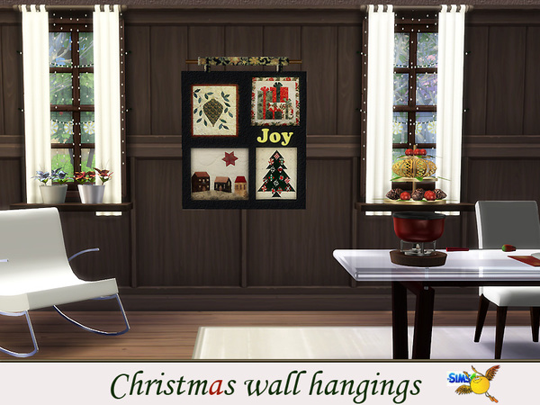  The Sims Resource: Christmas Wall Hangings by evi
