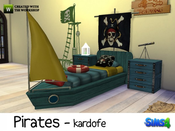  The Sims Resource: Pirates kidsroom by Kardofe