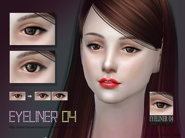  The Sims Resource: Eyeliner 04 by S Club