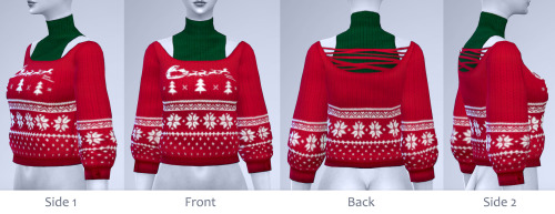  Manueapinny: Gwen   Short sweater with sleeveless turtleneck
