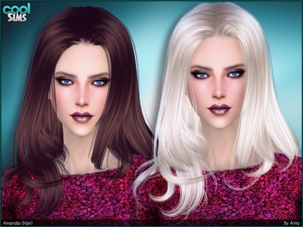  The Sims Resource: Anto   Amanda (Hair)
